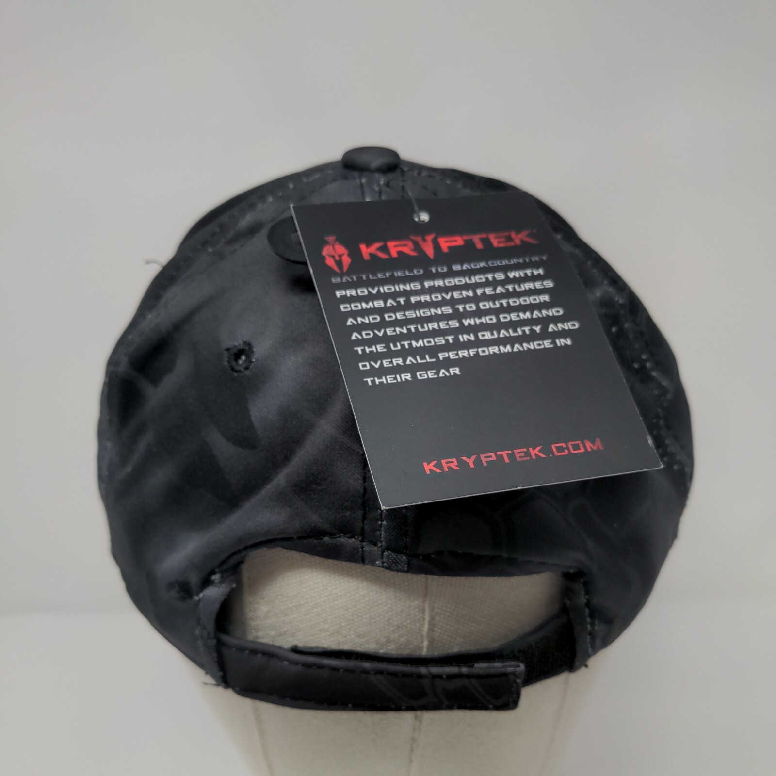 Kryptek Patch Strapback Hat Gray OSFM Adjustable … - image 6