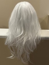 Long Platinum Blonde White Halloween Wig