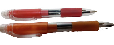 2 Stück PENAC Multi BBM Rot & Orange Stifte Zweifarbig Tintenstift & Bleistift 0,5, Gummi