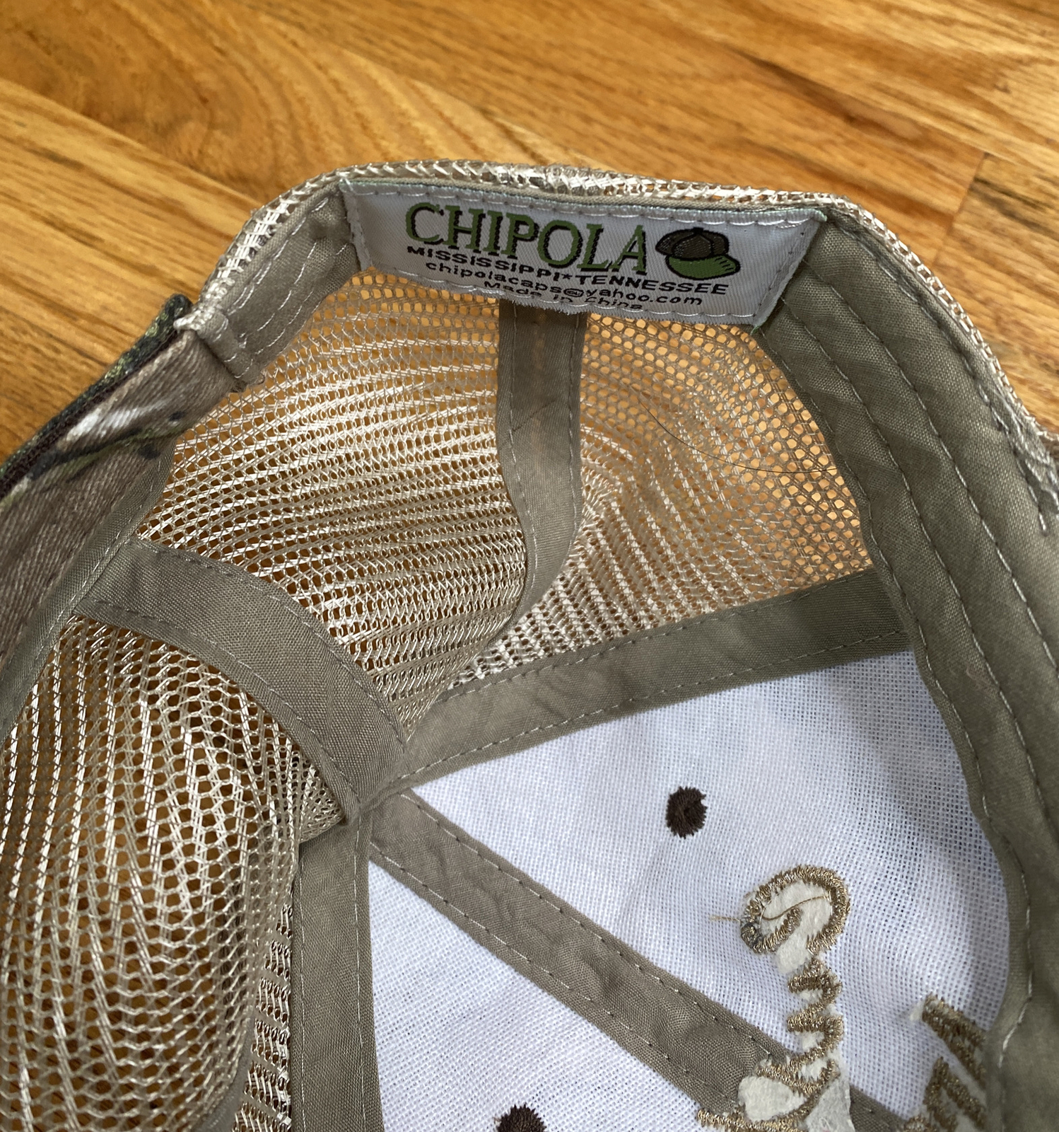 Custom Archery Center Camo Mesh Strapback Hat Cap Chi… Gem