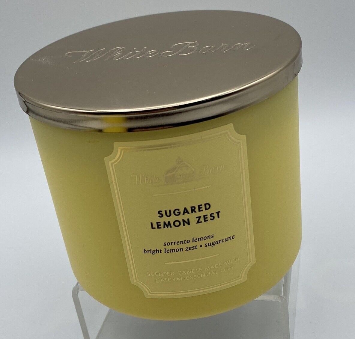 Bath & Body Works 3Wick Candle Sugared Lemon Zest 14.5oz White Barn Brand New eBay