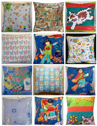 Funda Cojín Niños Jugar Guardería Sala de Juegos Peluche Mariposa Mago Estampado Animal - Imagen 1 de 19