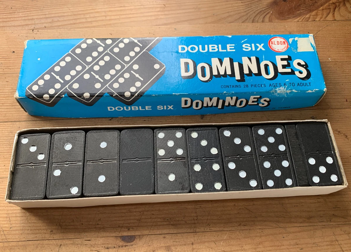 Double Six Club Pub Dot Dominoes Game Set 28 Double 6 Dominoes Set