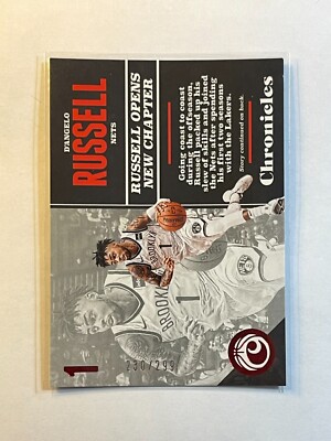 D'Angelo Russell 2017-18 Panini Chronicles Red Foil SP #ed /299 #74 Nets