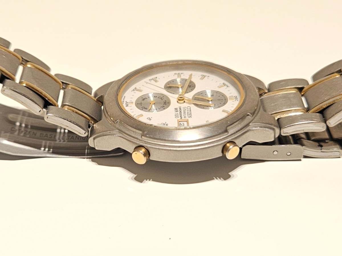 VINTAGE TITANIUM MULTIFUNCTION ALARM CHRONOGRAPH MEN'S WATCH