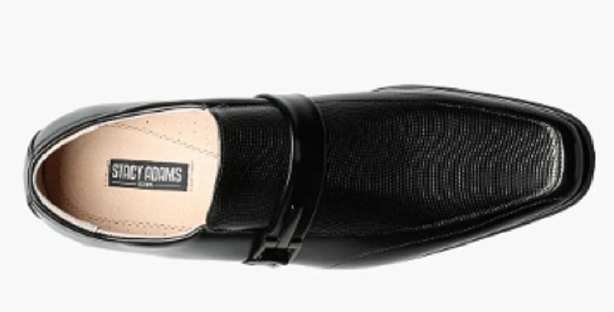 Stacy Adams Moc Toe Black Leather Dress Shoes Men\'s 12 w/ Monk Strap 24692-001 Amazon.com | Stacy Adams Desmond Cap-Toe Monk-Strap Loafer  main image 4