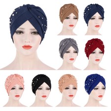 Muslim Women Hair Loss Turban Beanie Hat Hijab Chemo Cap Headscarf Wrap Cover