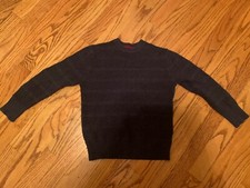 Cat  Jack Navy Sweater - Ribbed - Boys 6/7
