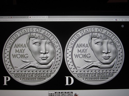  Pre Sale 2022 P D Anna May Wong American Women Quarters 2 Coin Set 08 EBay