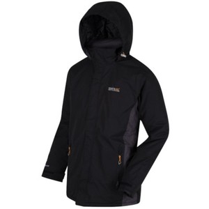 Regatta Mens Jacket Padded Waterproof Breathable Work Hoodie Black | eBay