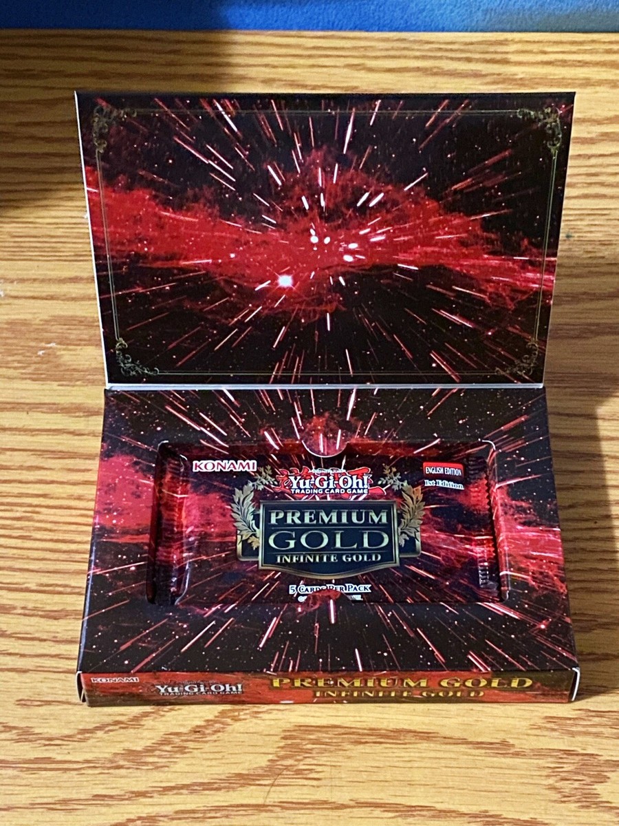 premium gold infinite gold booster box Amazon.com: Yu-Gi-Oh! Cards 2016 : Toys & Games Infinite Gold contains dozens of upgraded cards to bling out your collection plus 21 new cards for your Main Deck and Extra Deck Yu-Gi-Oh Premium Gold Infinite Gold