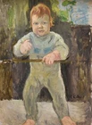 Painting Ernst Eitner 1867-1955 "Son Georg"