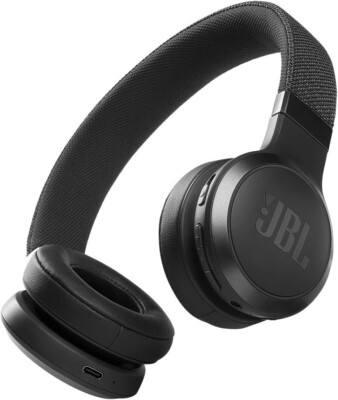 JBL Live 460NC Wireless On-Ear Noise-Cancelling Headphones - Black