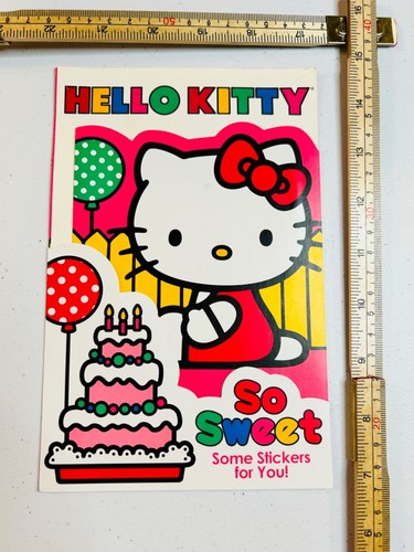 Sanrio Hello Kitty Birthday Card With Stickers