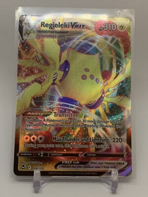 regieleki vmax pokemon card value Pokémon TCG Regieleki VMAX Silver Tempest 058/195 Holo Ultra Rare