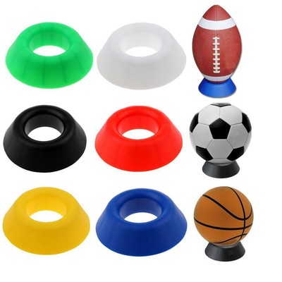 Acryl Ballständer / Vitrine – Für Fußball, Basketball, Rugby Etc., Maße: 12x12x6,4 Cm, Klar