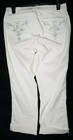 Venus size 6 white denim rhinestone cropped pants good condition  — photo 2