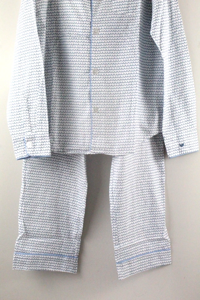 Petite Plume Men's La Mer Pajama Set M Blue NWT - Image 3 of 4