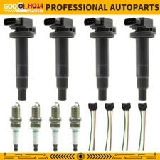 Ignition Coil & Spark Plug w/plug For Toyota Scion XA XB 1.5L UF316 90919-02240