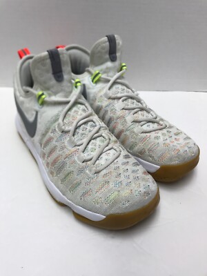 Nike Zoom KD 9 Durant Summer Pack Gum Bottom White 8.5 Men