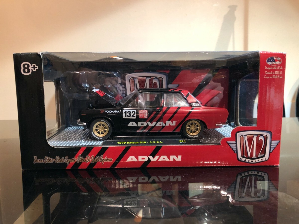 Machine M2 1970 Datsun 510 ADVAN Yokohama 1:24 Super