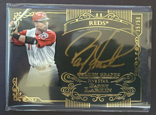 2015 Topps Five Star Baseball Barry Larkin Golden Graphs Auto 35/50 Reds HOF
