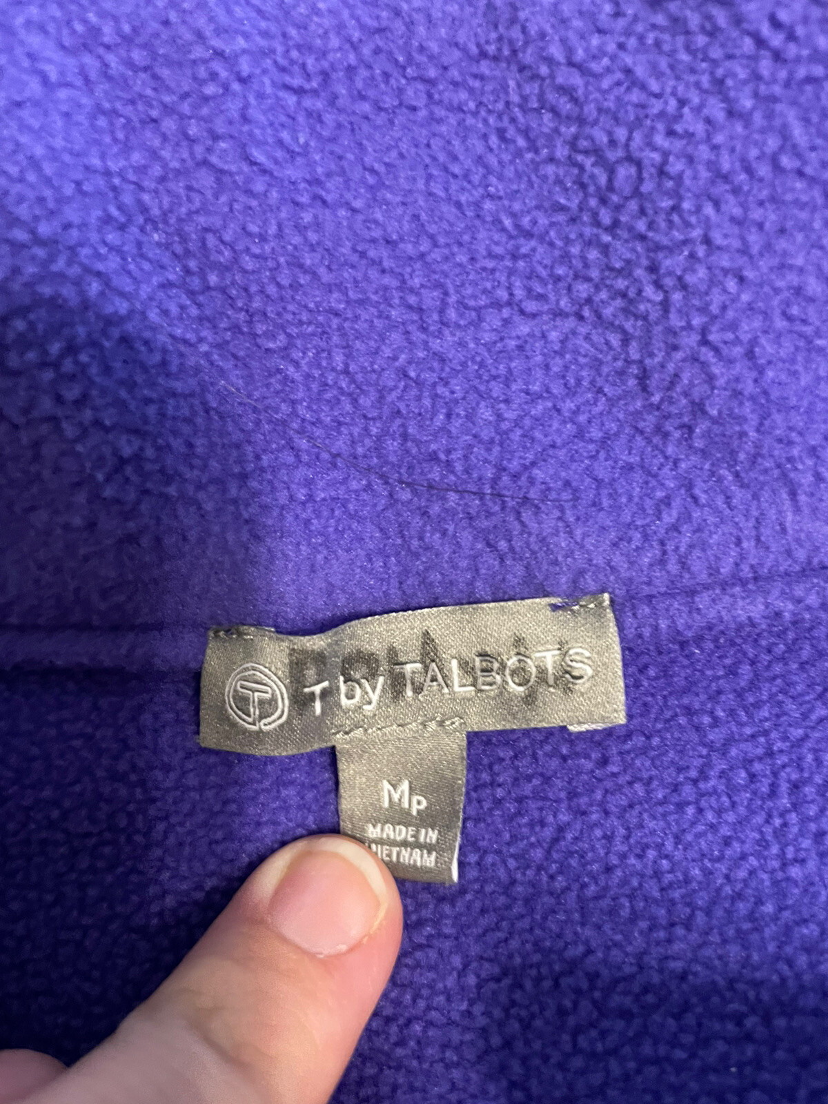 Talbots Jacket Full Zip Medium Petite Purple  Zip… - image 3