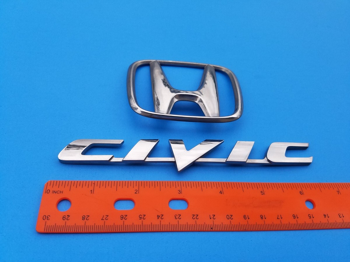 06 07 08 09 10 11 HONDA CIVIC COUPE REAR CHROME EMBLEM LOGO BADGE