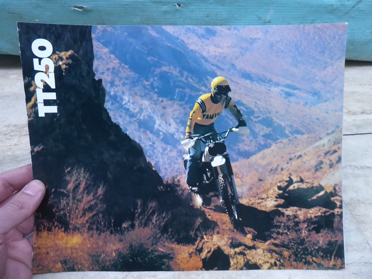 1980 Yamaha TT250 Enduro Original Sales Brochure Wall Art PL1077