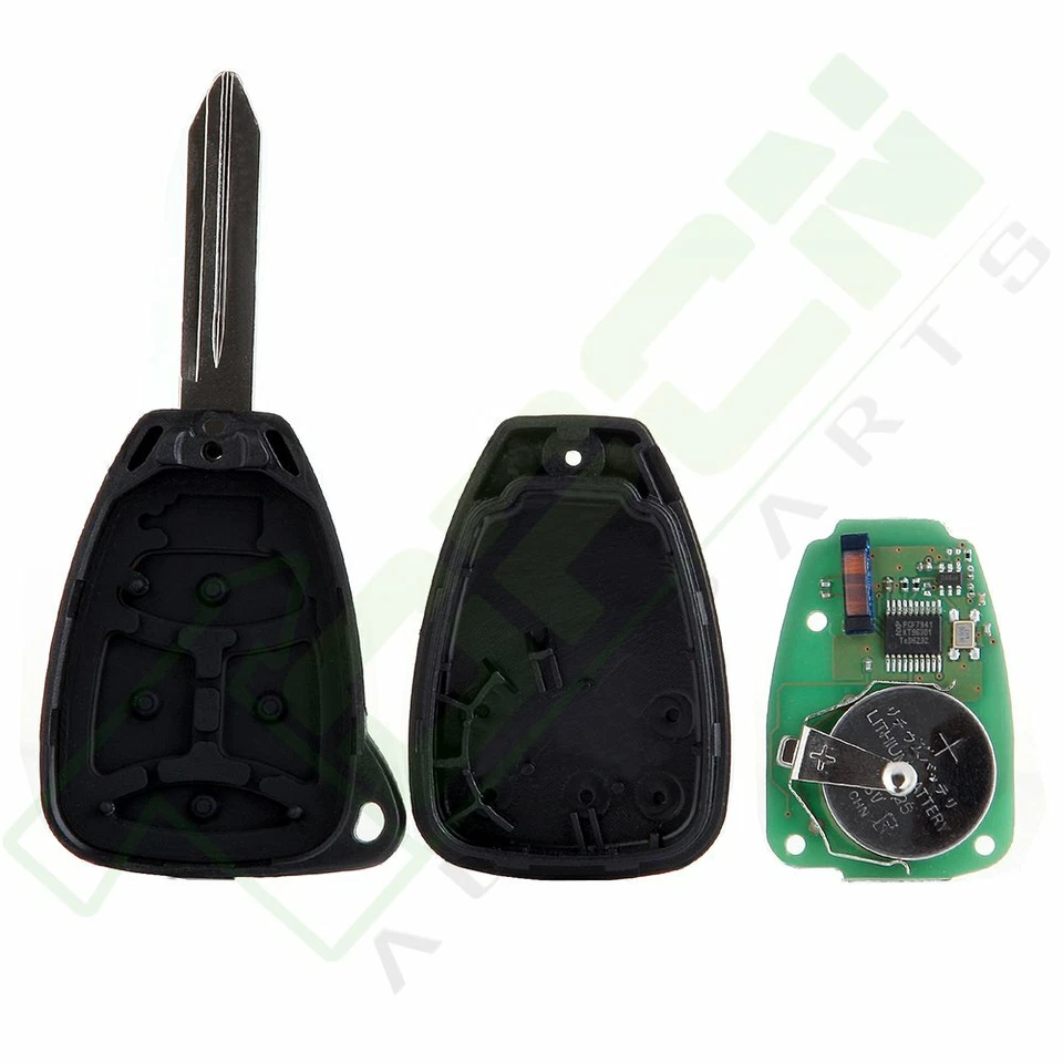 Para Chrysler 300 Jeep Grand Cherokee Entrada sin llave Control remoto Coche Llavero Foto 4 de 4
