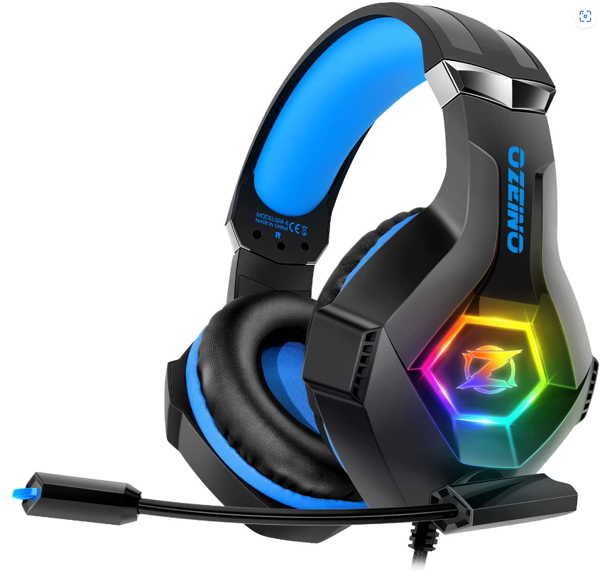 Gaming Headset for PS4 PS5 PC, PS4 Headset with Microphone 3D Surround Sound-image