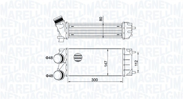 MAGNETI MARELLI 351319204920 Intercooler, charger for CITROËN,DS,PEUGEOT
