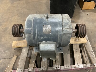 Lima Type RS Electric Motor 30 HP Twin Shaft 326U 1800 RPM 208-220/440V #50BBi1