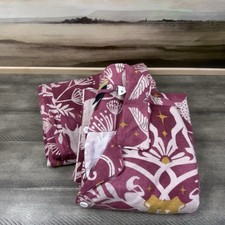 Pottery Barn Teen Harry Potter Magical Damask Organic Flannel Pajama Set XL NWOT