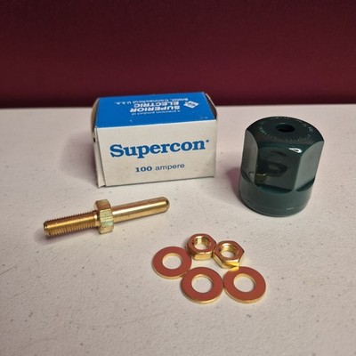 Supercon RP100GGN Green Power Entry Connector Receptacle 100A 125 250V