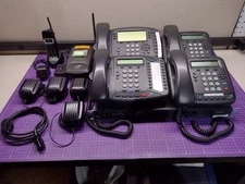 3COM NBX V3000 Analog VOIP Phone system PBX with five phones 3C10600B