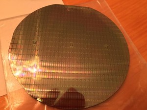 3-4" Unknown "TC42" Telephone? Silicon Wafer Rare Vintage CPU Chip