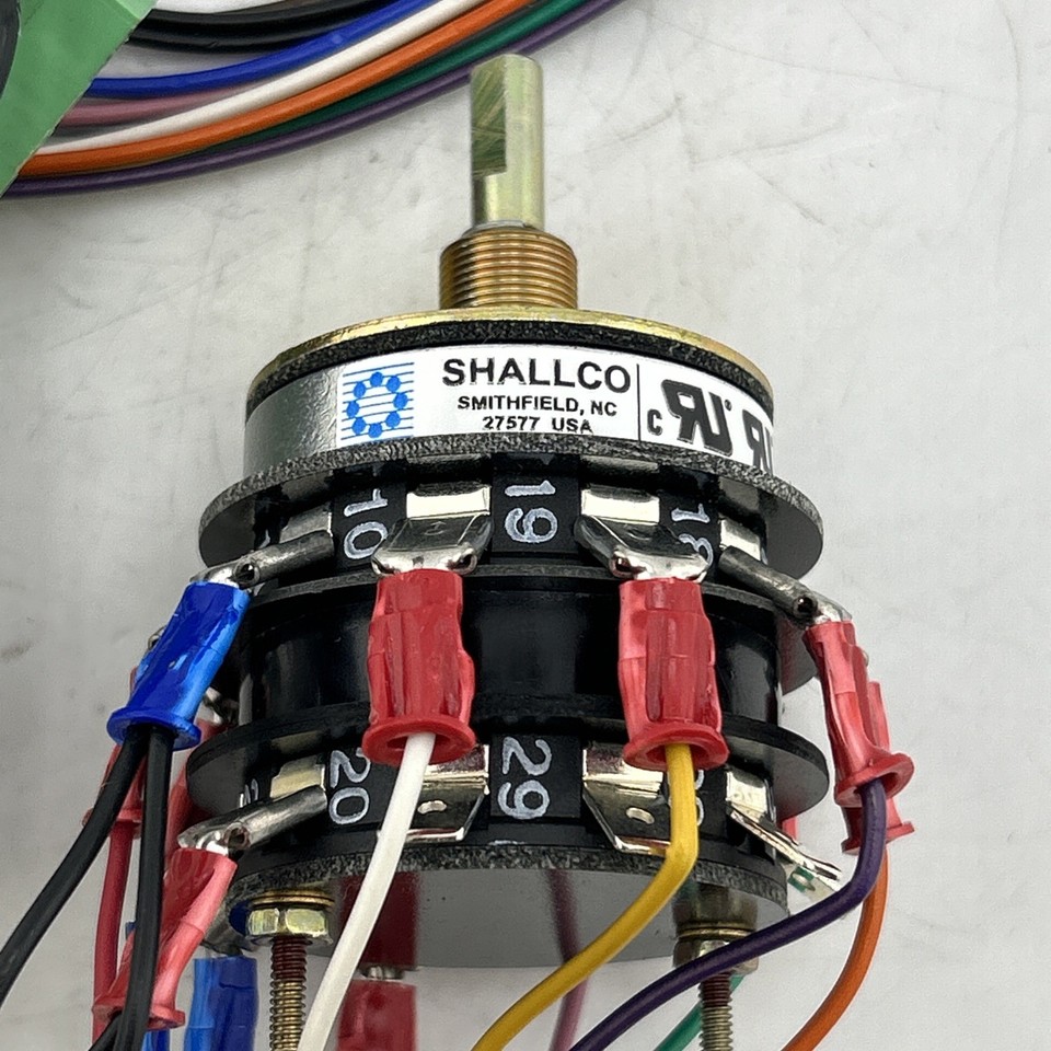 Handle Stack Switch SHALLCO 10-POSITION TWO STACK ROTARY SWITCH, QUICK DISCONNECT (NO KNOB ...