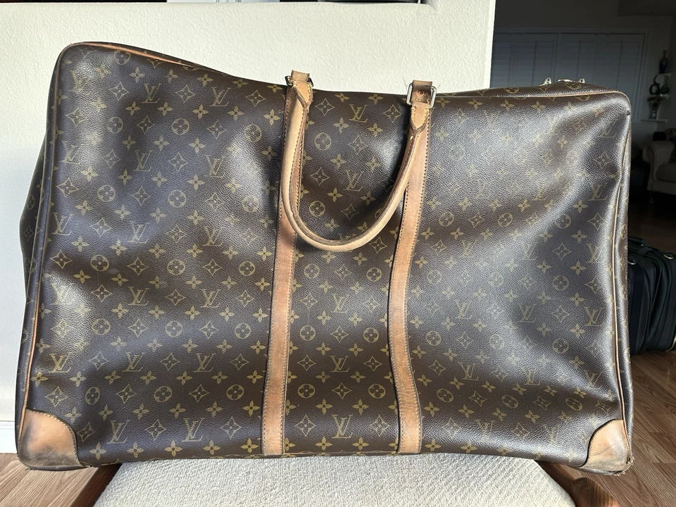 LOUIS VUITTON MONOGRAM CANVAS & VACHETTA LEATHER SIRIUS 70 SOFT SUITCASE - Image 4 of 4