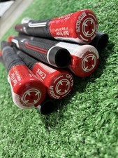    Brand New    CP2 Midsize Red/Black Golf Grip    Set Of 7