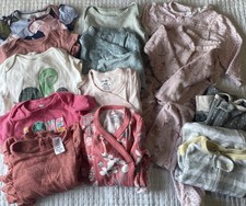 Baby Girl Lot of 14 Piece Outfits 6 -9Month Bundle Clothing Sleepers Comfy Cutie