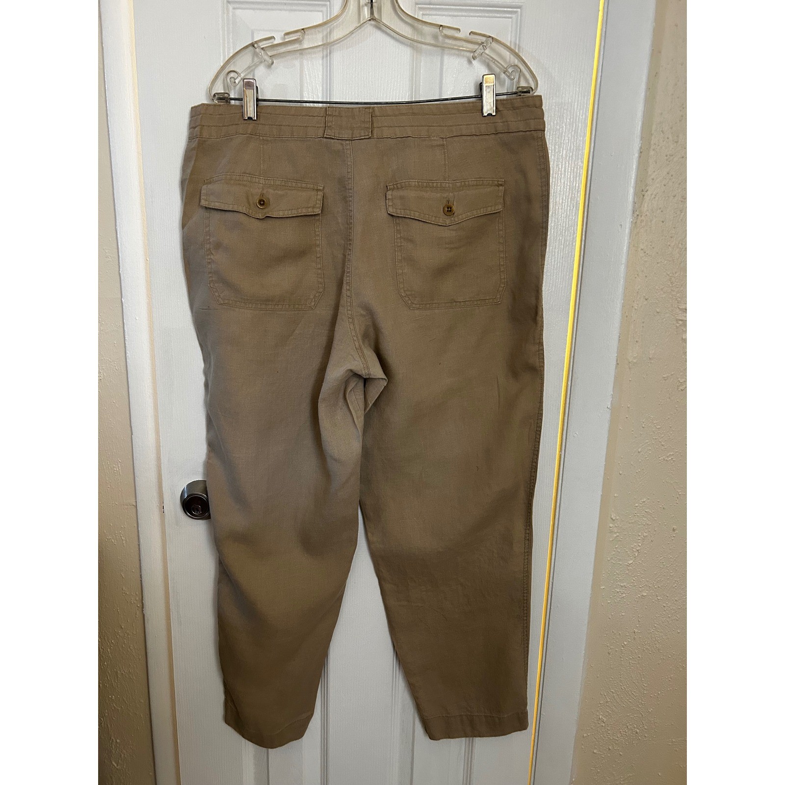 Lauren Ralph Lauren Women's Pants Sz 12 Drawstring Elastic Waist Casual Pockets thumbnail 2