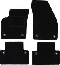 Fußmatten Automatten Velours Schwarz für Volvo S40 II 2004-2012 4-tlg