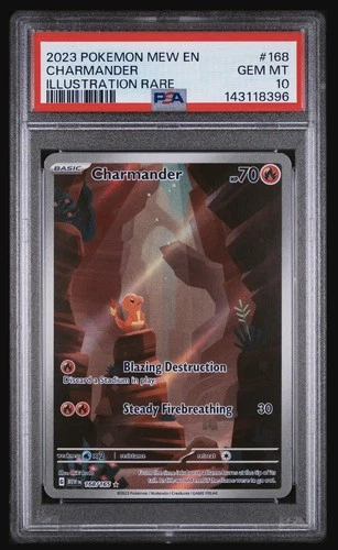 PSA 10 Charmander IR 168/165 Pokemon 151 Scarlet & Violet 2023 ENGLISH GEM MINT