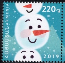 2019 Armenia Christmas Snowman MNH