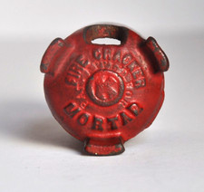 Kilgore Red Cast Iron Firecracker Mortar Cannon 2" Tall Fire Cracker