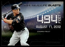 2015 Topps Update Tape Measure Blasts Giancarlo Stanton Miami Marlins #TMB-7