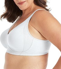 NWT PLAYTEX Women's Smoothing Wireless Bra, 18 Hour Plus-Size T-Shirt Bra,36c