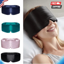 Silk Sleep Mask for Women Man, Mulberry Silk Eye, Adjustable Band and Soft P...