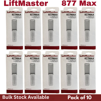 LiftMaster 877MAX Garage Door Opener Keypad Remote Keyless Entry Wireless 10 pcs